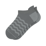 The Sleek | Gray Waves Heel Hammock™ Ankle Socks - Shinesty - Flyclothing LLC