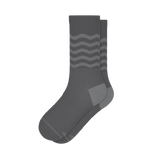 The Sleek | Gray Waves Heel Hammock™ Crew Socks - Shinesty - Flyclothing LLC