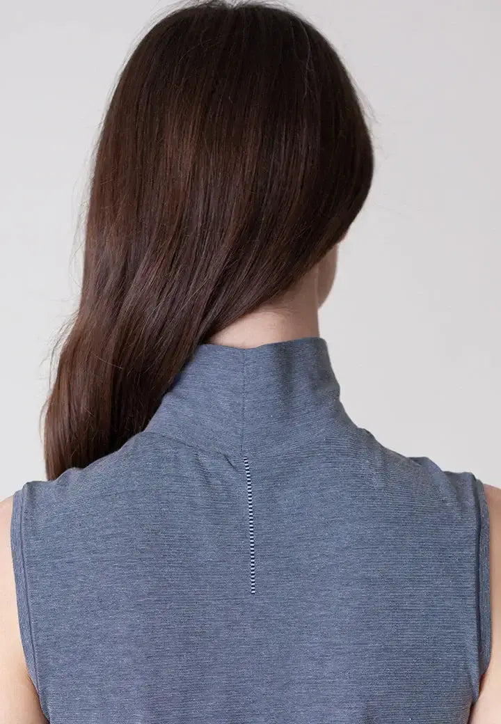 Sleeveless Turtleneck Shirt - Buki - Flyclothing LLC