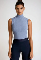 Sleeveless Turtleneck Shirt - Buki - Flyclothing LLC
