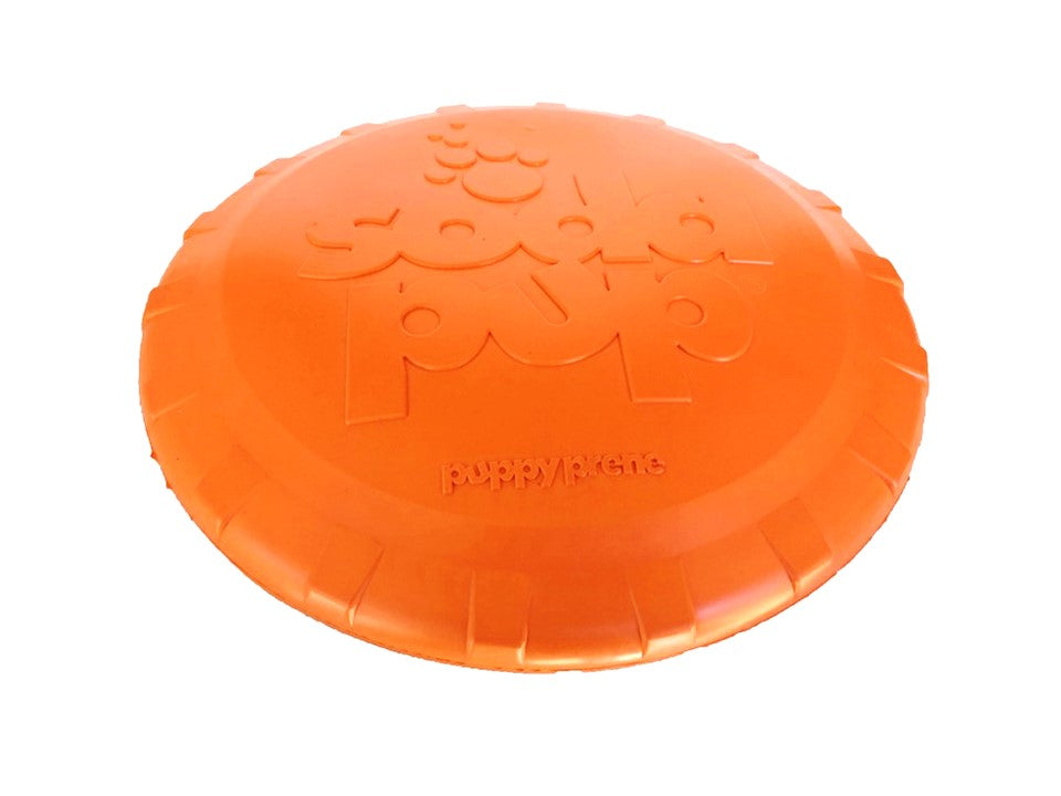 Bottle Top Flyer Rubber Frisbee for Dogs | Orange | Vet Approved | USA Made - SodaPup/True Dogs, LLC - Flyclothing LLC