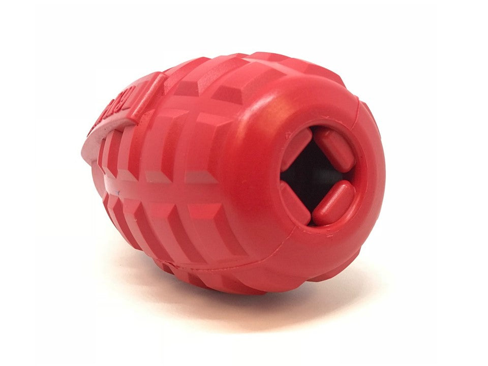 USA-K9 Grenade Rubber Dog Chew Toy | K9 Handler eDispenser Toy | Red & Blue | USA Made - SodaPup/True Dogs, LLC - Flyclothing LLC