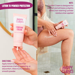 Happy Curves Comfort Cream | Sweat Defense And Odor Control Lotion - Shinesty