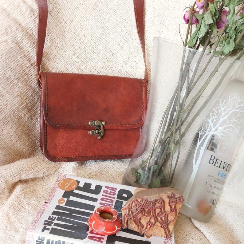 The Feminine Crossbody - Classy Leather Bags - Flyclothing LLC