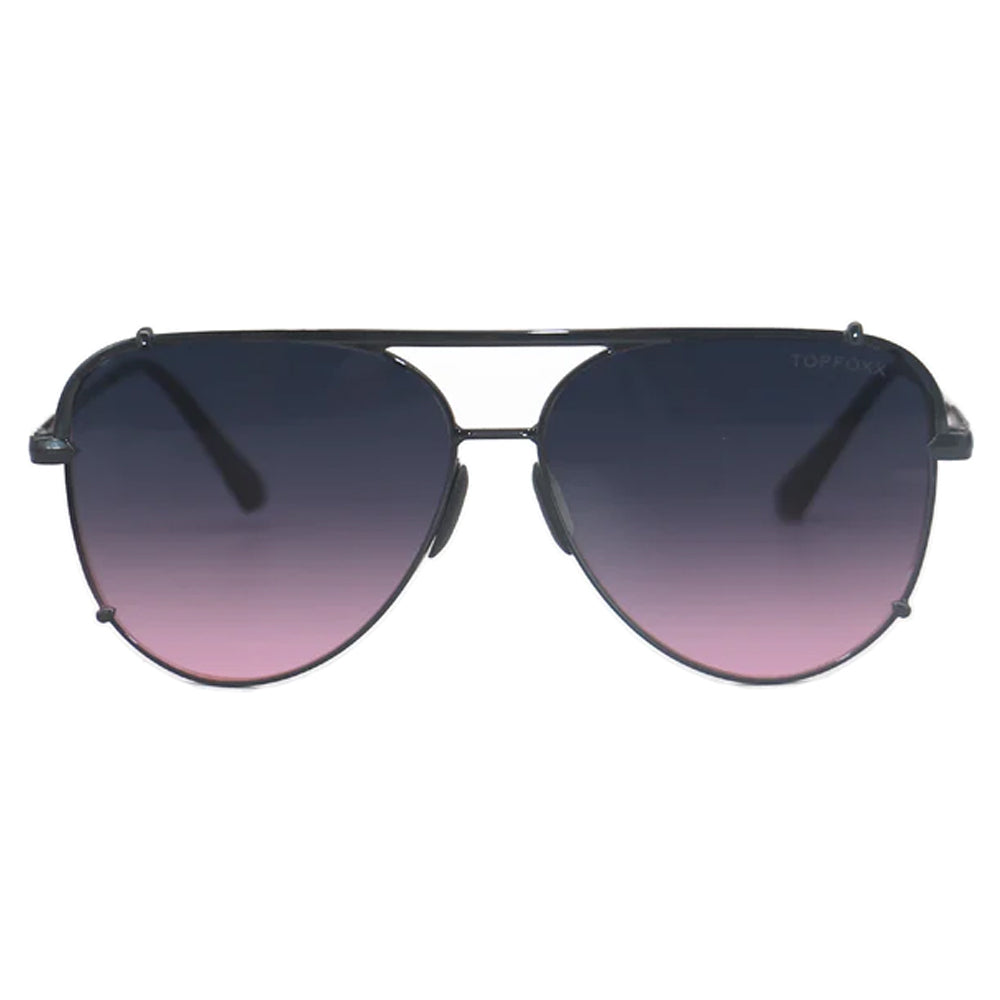 Smaller Cristina - Tangle Free - Faded Purple & Pink Aviator Sunglasses - TopFoxx - Flyclothing LLC