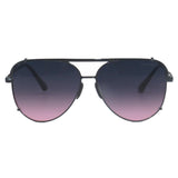 Smaller Cristina - Tangle Free - Faded Purple & Pink Aviator Sunglasses - TopFoxx - Flyclothing LLC