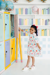 Smarty Pants 3/4 Sleeve Pocket Twirl Dress - Mila & Rose ® - Flyclothing LLC