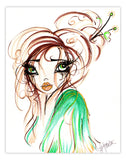 Black Market Art Company Smile Girl Print