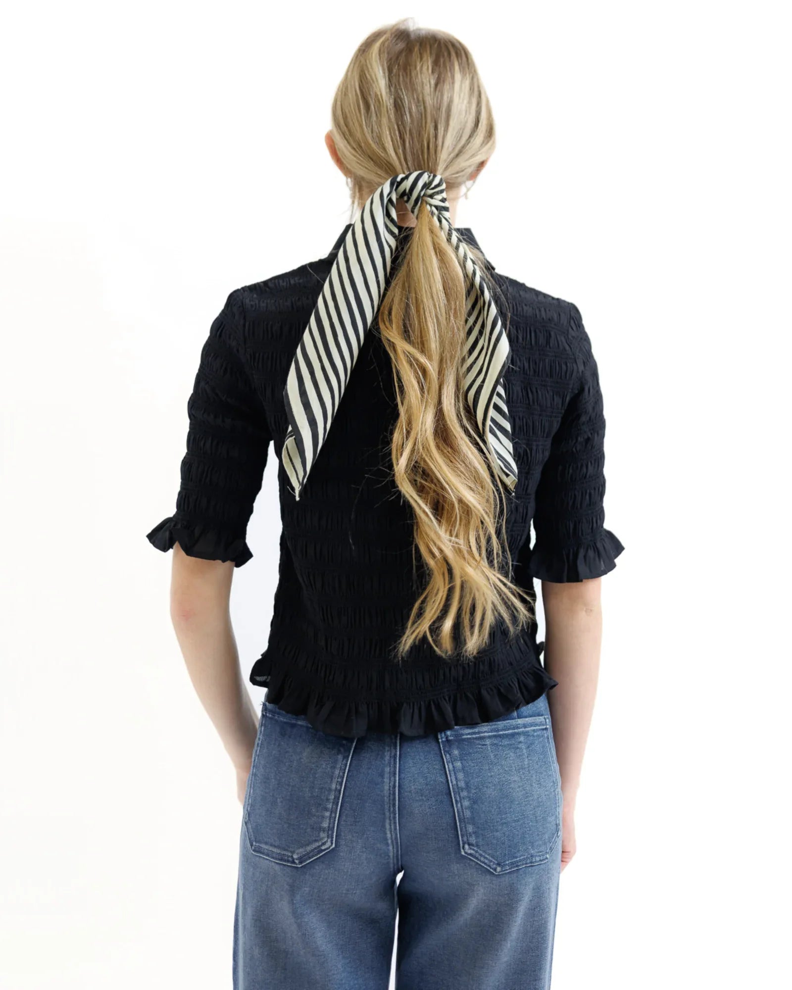 Smocked Button Down - Downeast - Flyclothing LLC