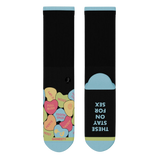 The Smooth Talker | Candy Hearts Heel Hammock™ Crew Socks - Shinesty - Flyclothing LLC