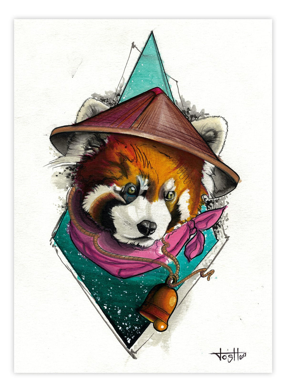 Black Market Art Company Sniper Panda Print