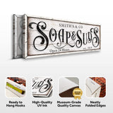 Personalized Soap And Suds Laundry Sign - Tailored Canvases - Flyclothing LLC