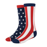 The Socky Balboa | American Flag Heel Hammock™ Crew Socks