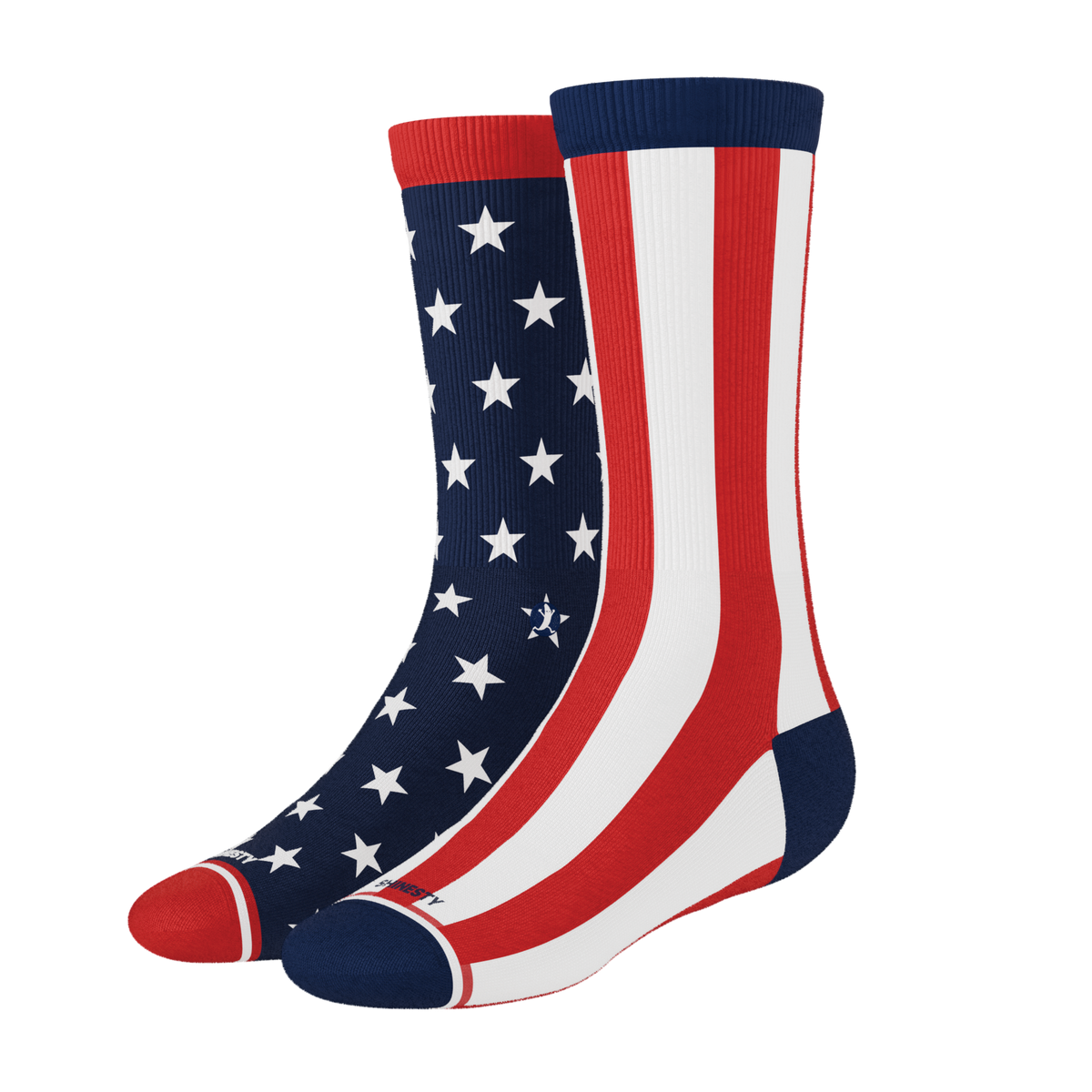 The Socky Balboa | American Flag Heel Hammock™ Crew Socks