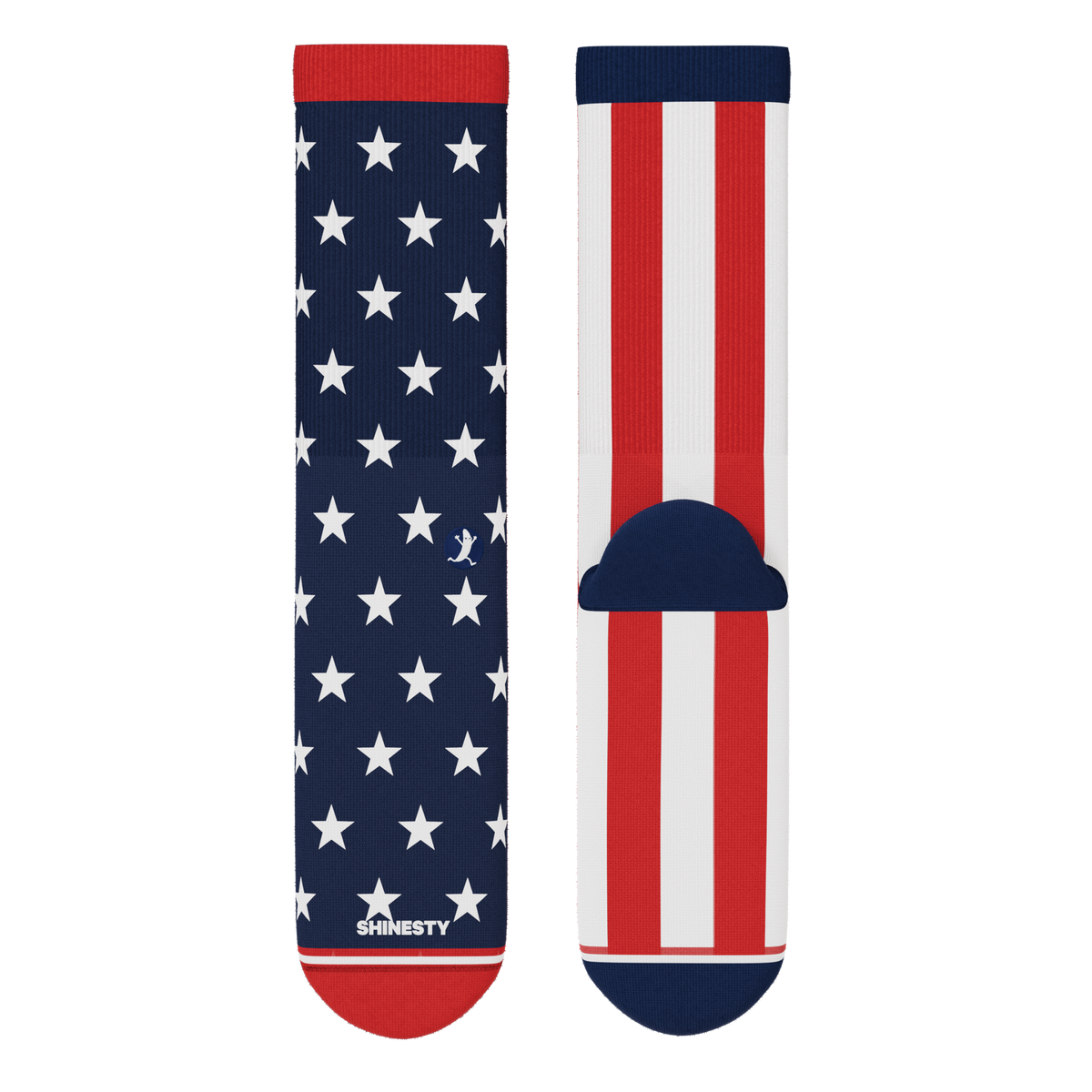 The Socky Balboa | American Flag Heel Hammock™ Crew Socks