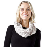 Two Tone Fuzzy Fur Infinity Scarf - Madeline Love - Flyclothing LLC