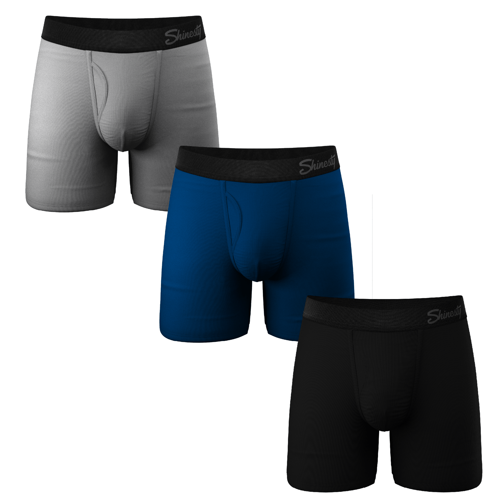 The Solid Dude | Ball Hammock® Pouch Underwear with Fly 3 Pack - Shinesty
