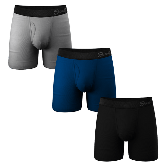 The Solid Dude | Ball Hammock® Pouch Underwear with Fly 3 Pack - Shinesty