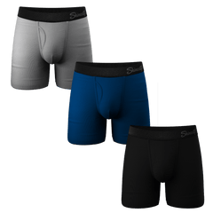 The Solid Dude | Ball Hammock® Pouch Underwear with Fly 3 Pack - Shinesty