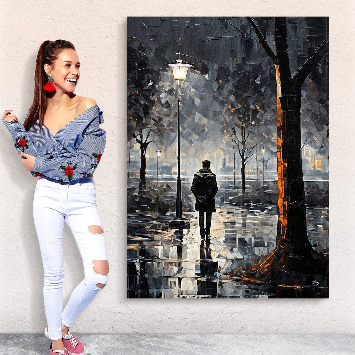 Canvas Print: "Solitary Reflection" - Tailored Canvases - Flyclothing LLC
