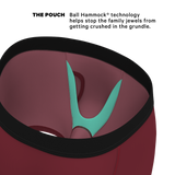 The Sommelier | Burgundy Ball Hammock® Pouch Underwear With Fly