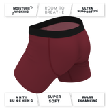 The Sommelier | Burgundy Ball Hammock® Pouch Underwear With Fly