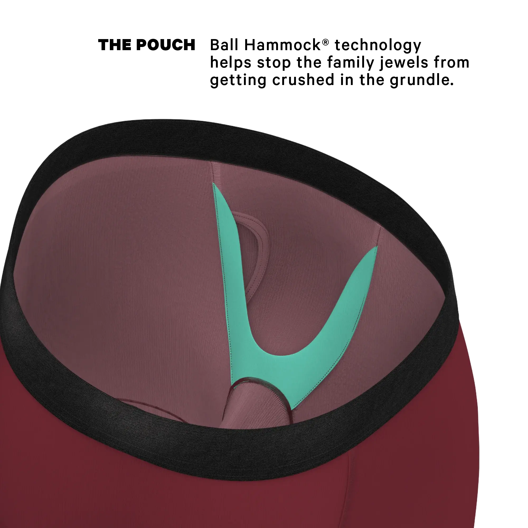 The Sommelier | Burgundy Long Leg Ball Hammock® Pouch Underwear With Fly - Shinesty - Flyclothing LLC