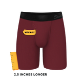 The Sommelier | Burgundy Long Leg Ball Hammock® Pouch Underwear With Fly - Shinesty - Flyclothing LLC