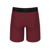 The Sommelier | Burgundy Long Leg Ball Hammock® Pouch Underwear With Fly - Shinesty - Flyclothing LLC