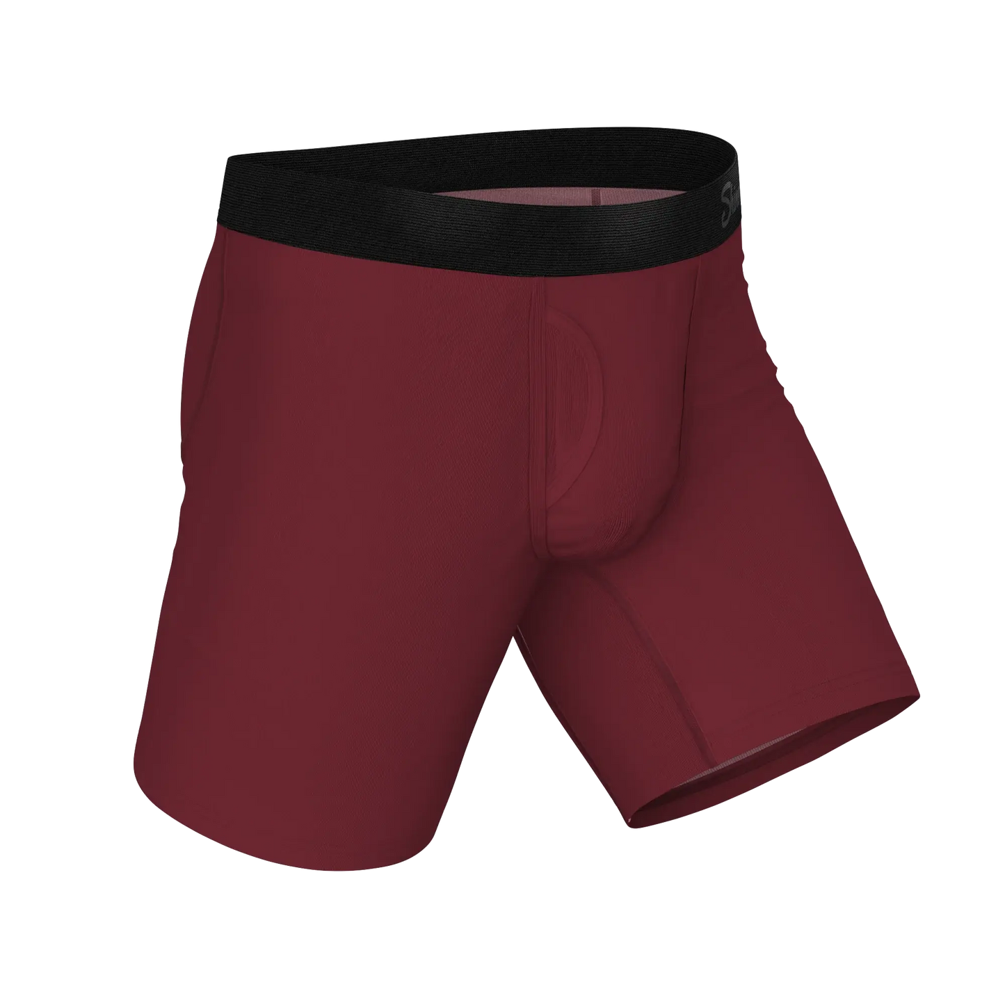 The Sommelier | Burgundy Long Leg Ball Hammock® Pouch Underwear With Fly - Shinesty - Flyclothing LLC