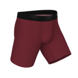 The Sommelier | Burgundy Long Leg Ball Hammock® Pouch Underwear With Fly - Shinesty - Flyclothing LLC