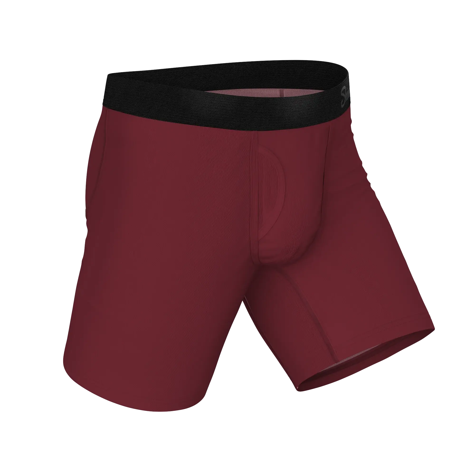 The Sommelier | Burgundy Long Leg Ball Hammock® Pouch Underwear With Fly - Shinesty - Flyclothing LLC