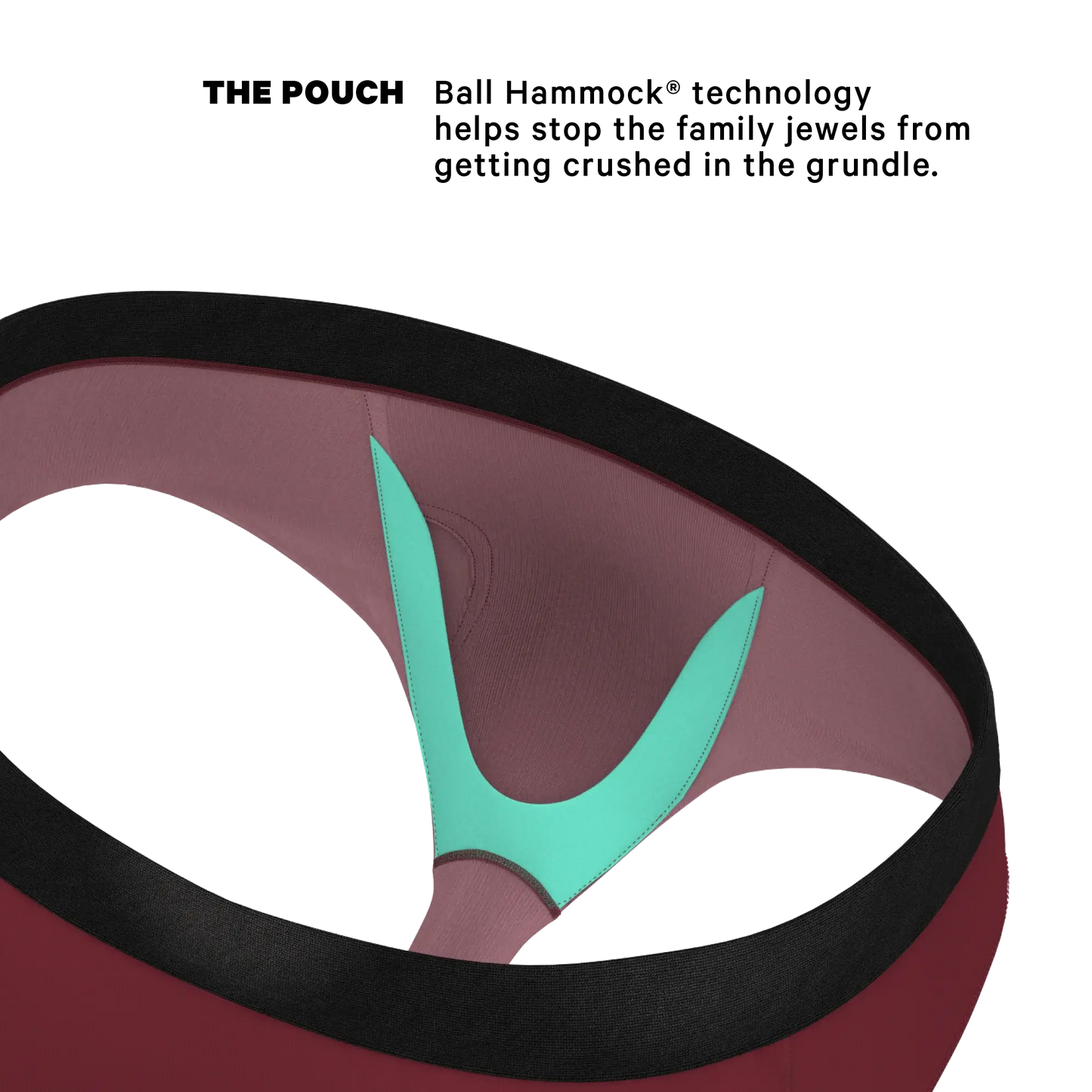 The Sommelier | Burgundy Ball Hammock® Pouch Underwear Briefs - Shinesty - Flyclothing LLC