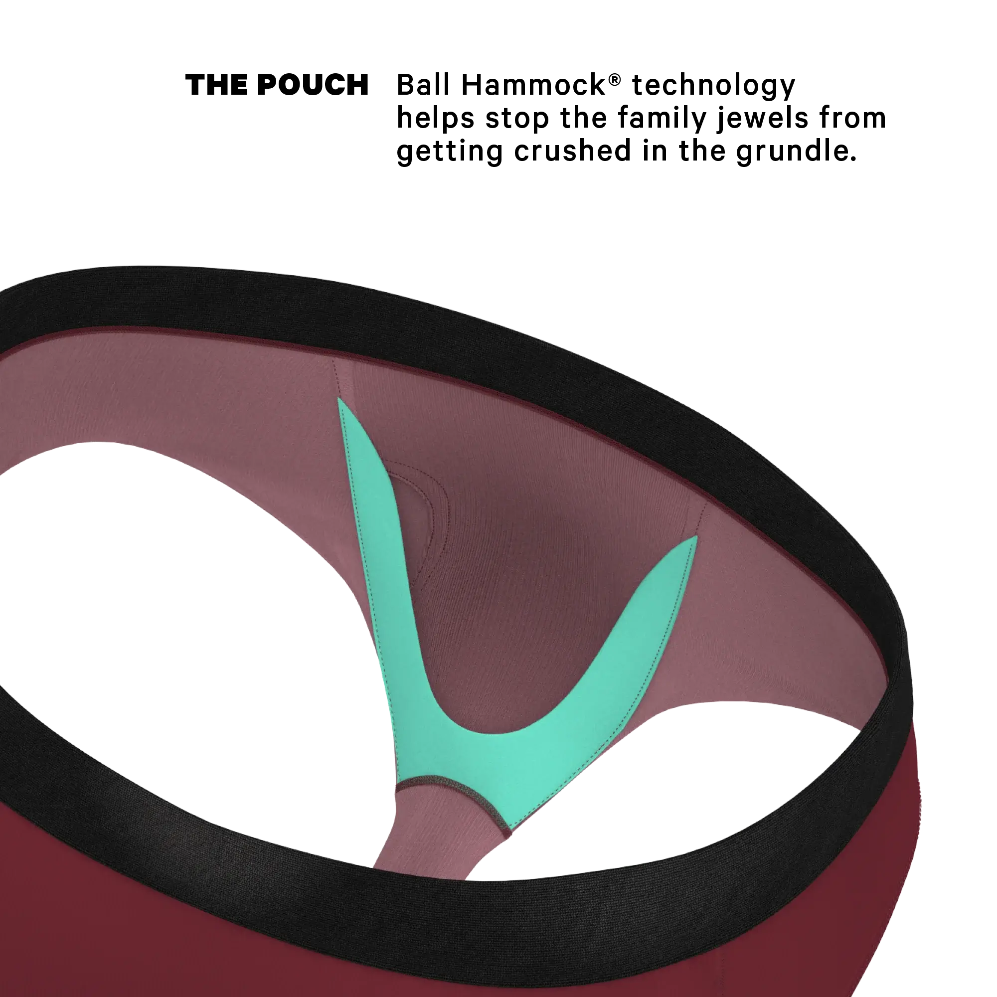 The Sommelier | Burgundy Ball Hammock® Pouch Underwear Briefs - Shinesty - Flyclothing LLC
