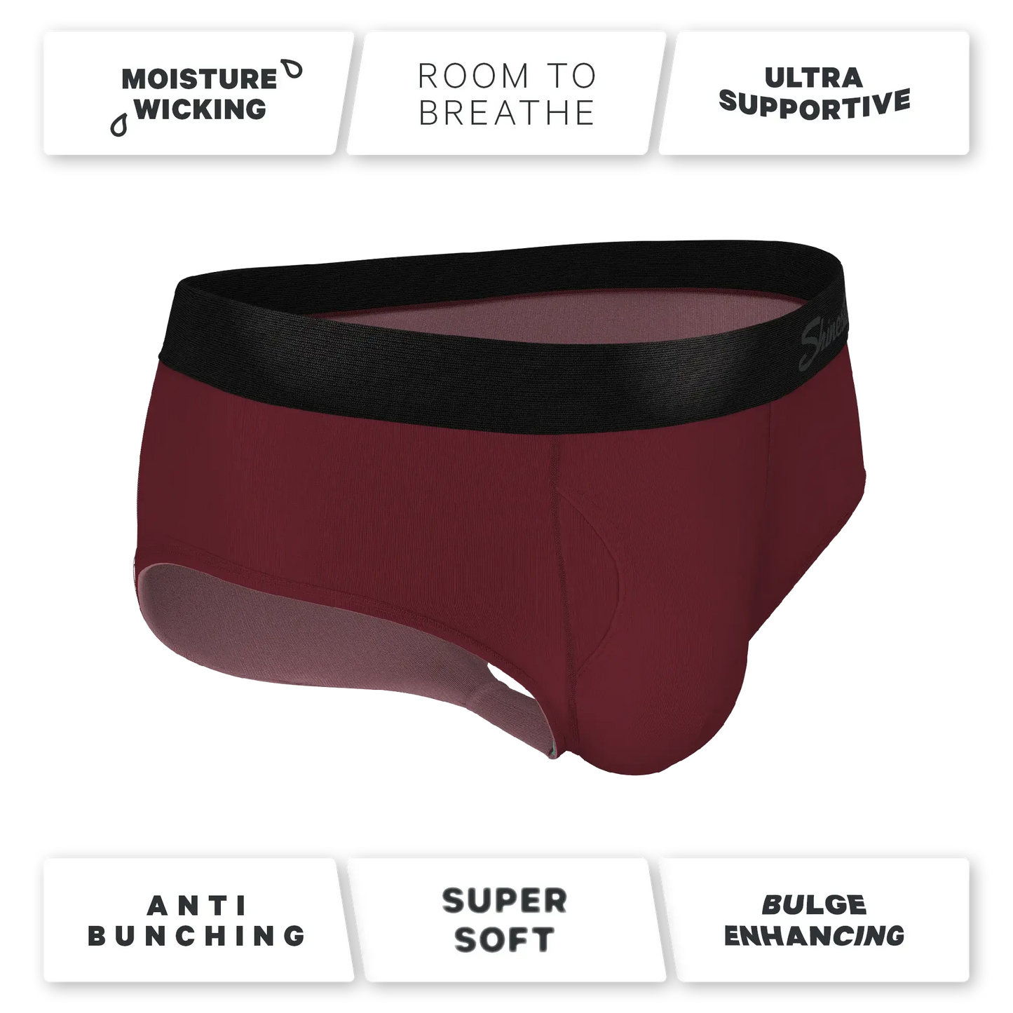 The Sommelier | Burgundy Ball Hammock® Pouch Underwear Briefs - Shinesty - Flyclothing LLC
