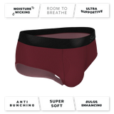 The Sommelier | Burgundy Ball Hammock® Pouch Underwear Briefs - Shinesty - Flyclothing LLC
