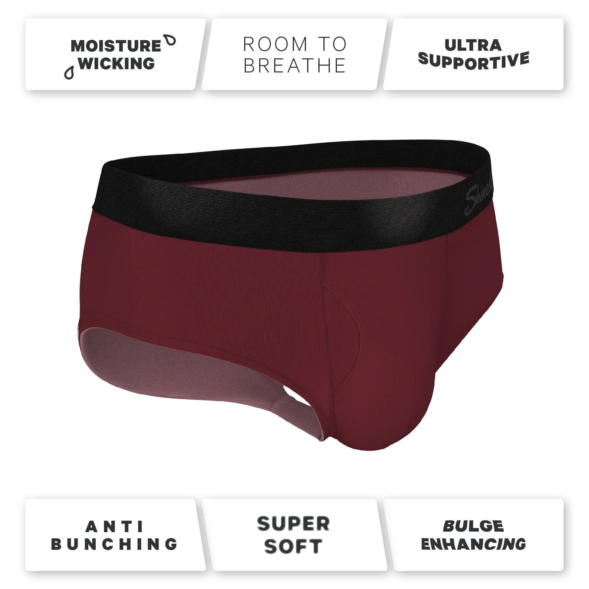 The Sommelier | Burgundy Ball Hammock® Pouch Underwear Briefs - Shinesty - Flyclothing LLC