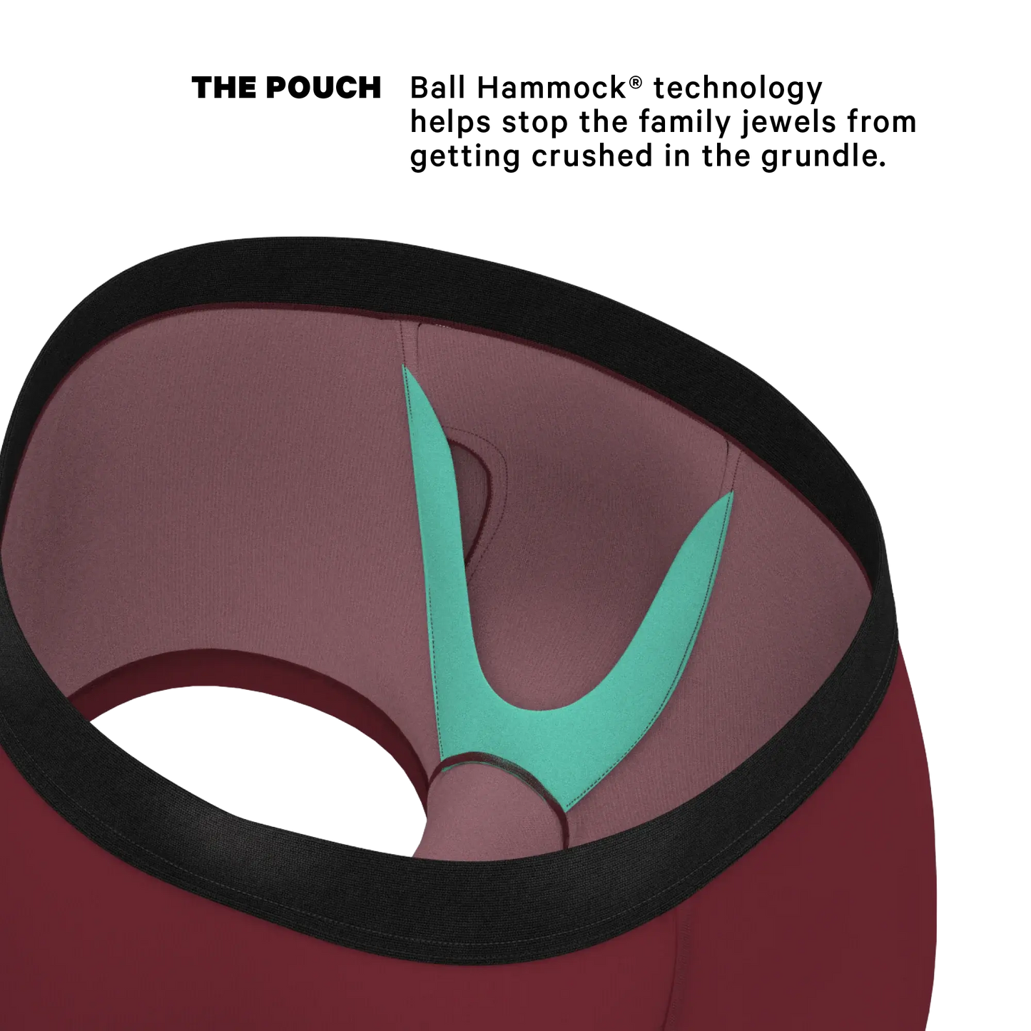 The Sommelier | Burgundy Ball Hammock® Pouch Trunks Underwear - Shinesty - Flyclothing LLC