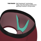 The Sommelier | Burgundy Ball Hammock® Pouch Trunks Underwear - Shinesty - Flyclothing LLC