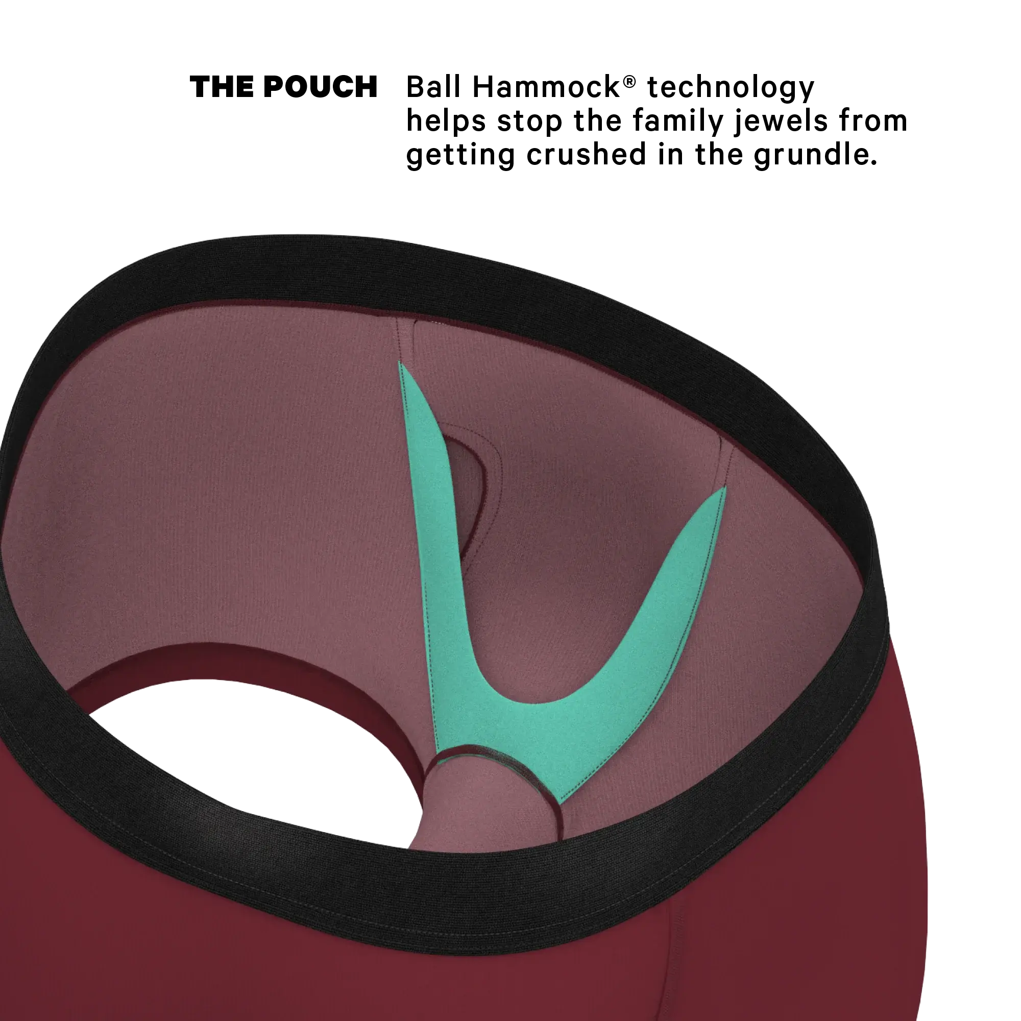 The Sommelier | Burgundy Ball Hammock® Pouch Trunks Underwear - Shinesty - Flyclothing LLC