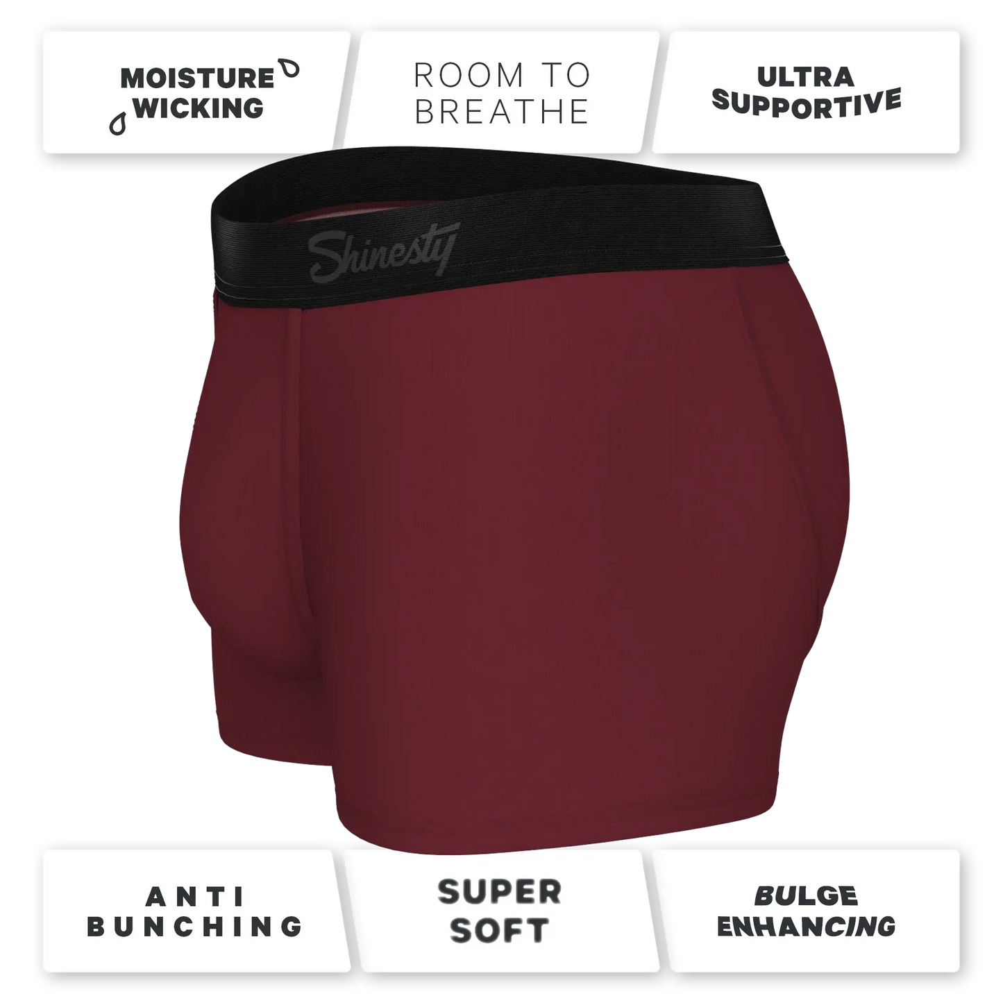 The Sommelier | Burgundy Ball Hammock® Pouch Trunks Underwear - Shinesty - Flyclothing LLC