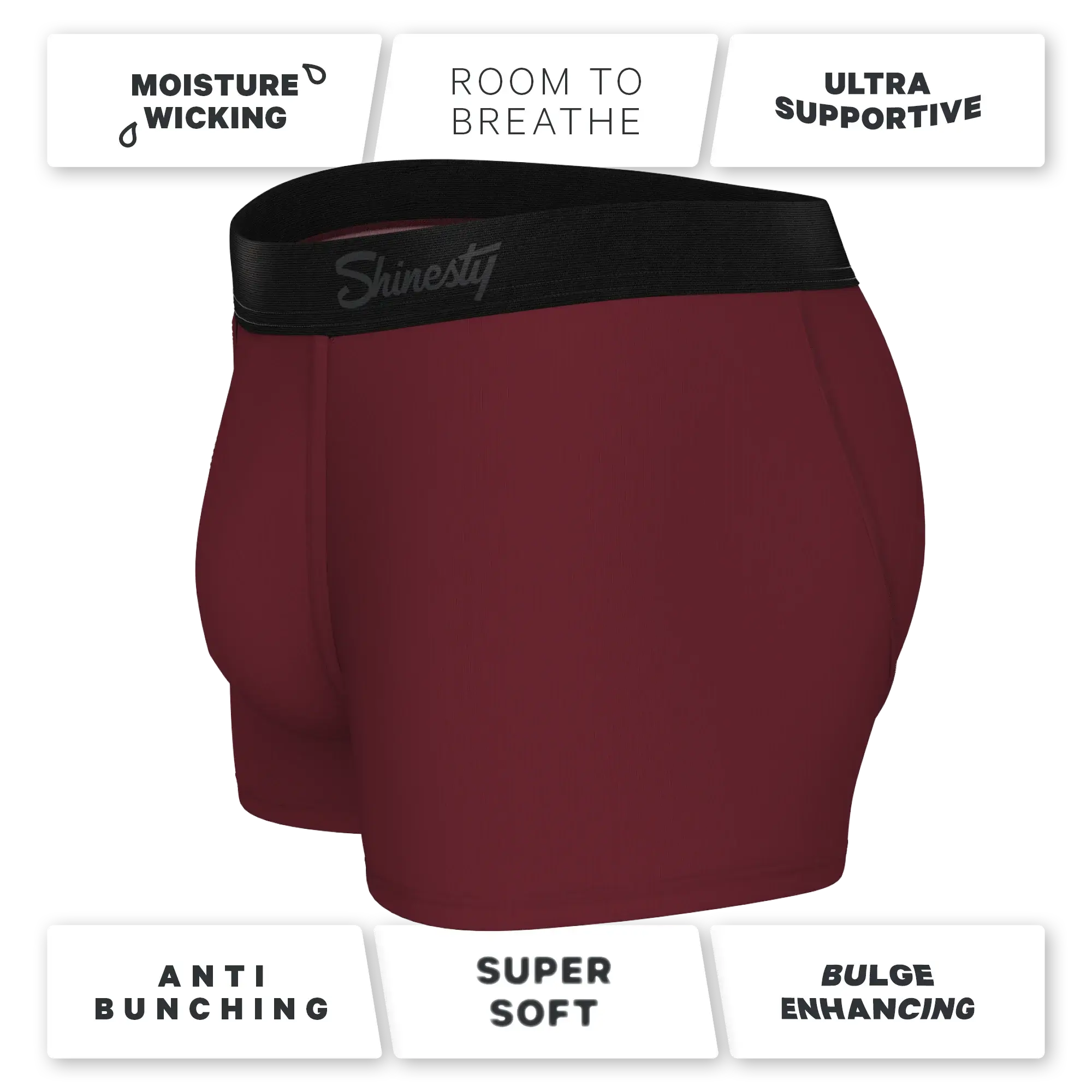 The Sommelier | Burgundy Ball Hammock® Pouch Trunks Underwear - Shinesty - Flyclothing LLC