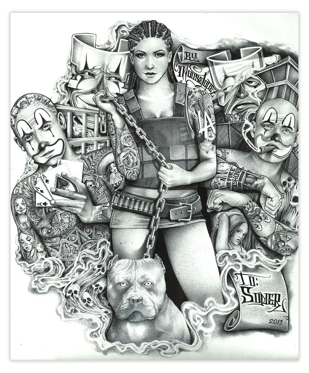 Black Market Art Company Soner Girl Print - Black Market Art Company - Flyclothing LLC