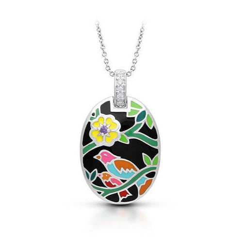 Songbird Oval Pendant - Belle Étoile Jewelry - Flyclothing LLC