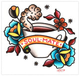 Black Market Art Company Soul Mate Print