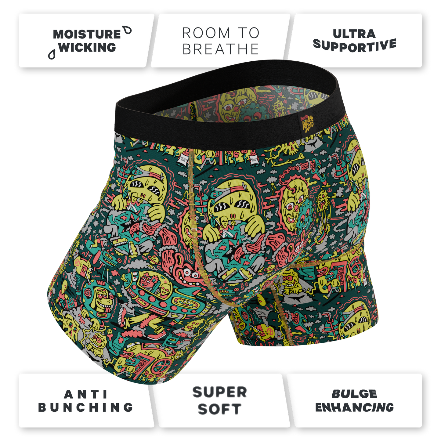 The Spaced Out | Shinesty X Killer Acid Ball Hammock® Pouch Underwear