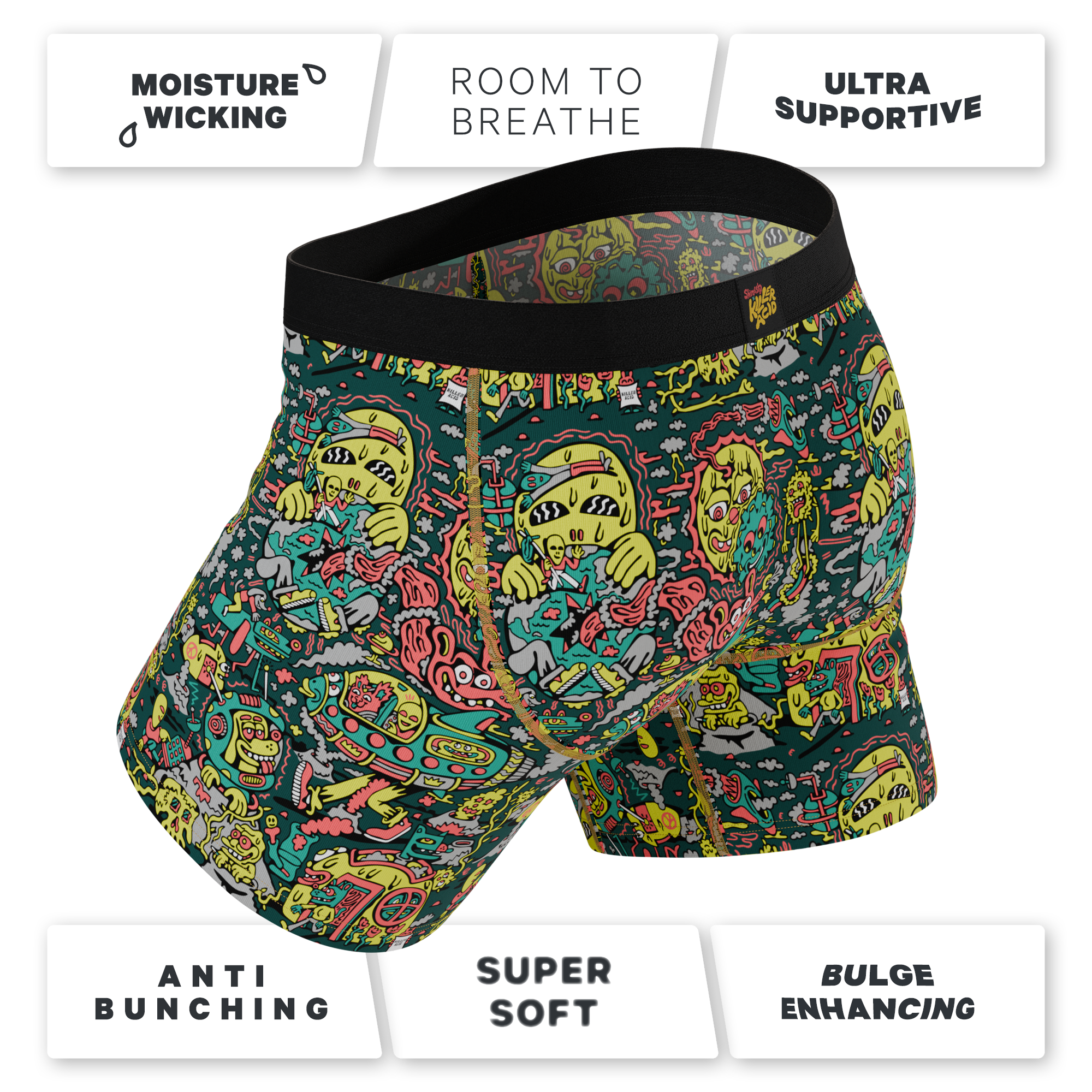 The Spaced Out | Shinesty X Killer Acid Ball Hammock® Pouch Underwear