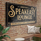 Speakeasy Personalized Bar Sign II - Tailored Canvases - Flyclothing LLC
