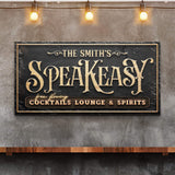 Speakeasy Personalized Bar Sign - Tailored Canvases - Flyclothing LLC