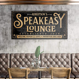 Speakeasy Personalized Bar Sign II - Tailored Canvases - Flyclothing LLC